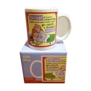 Leanin Tree Ceramic 12oz Coffee Mug Aunty Acid Im Up! If Youre Expecting Bright